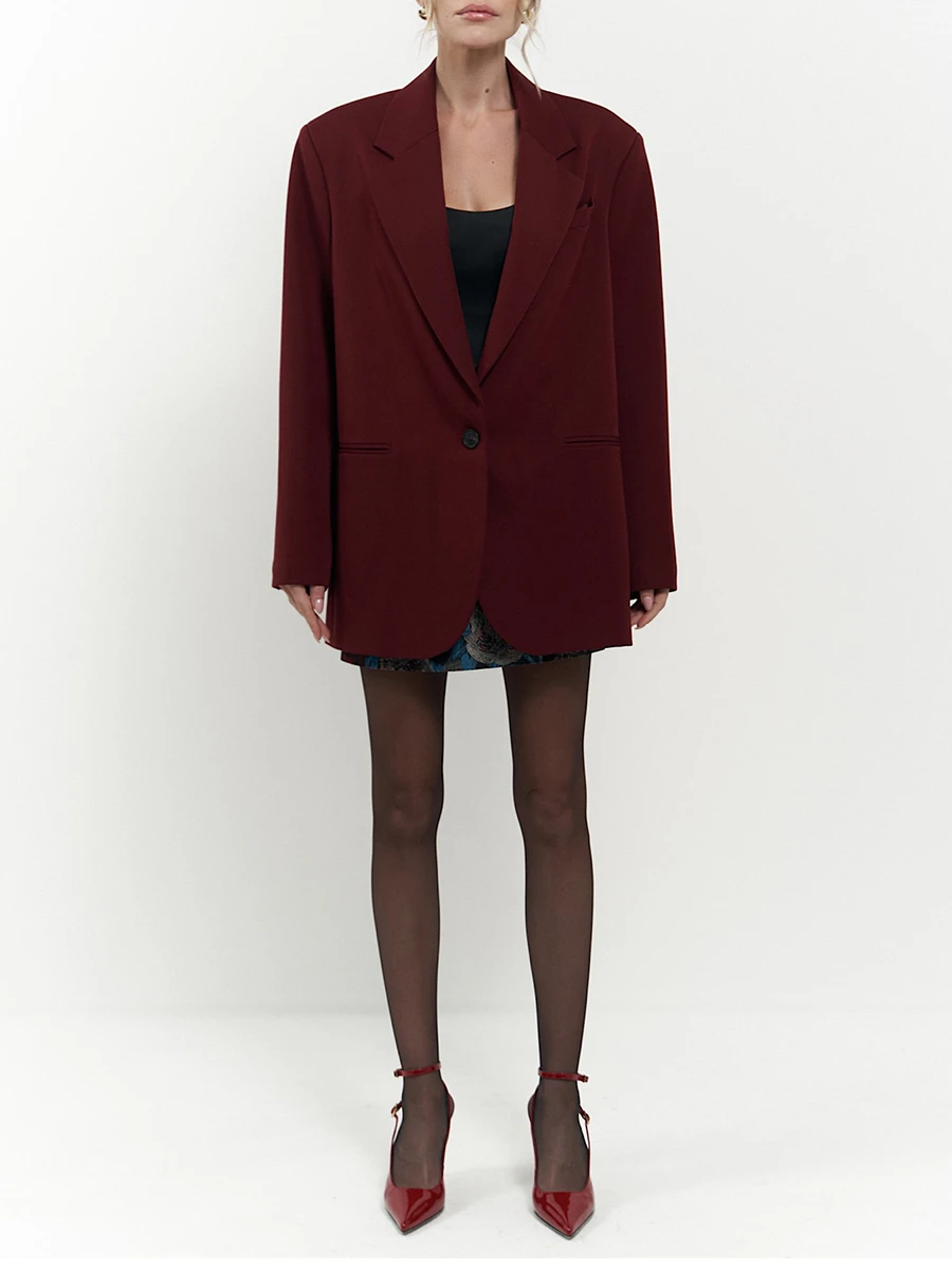 Жакет однотонный