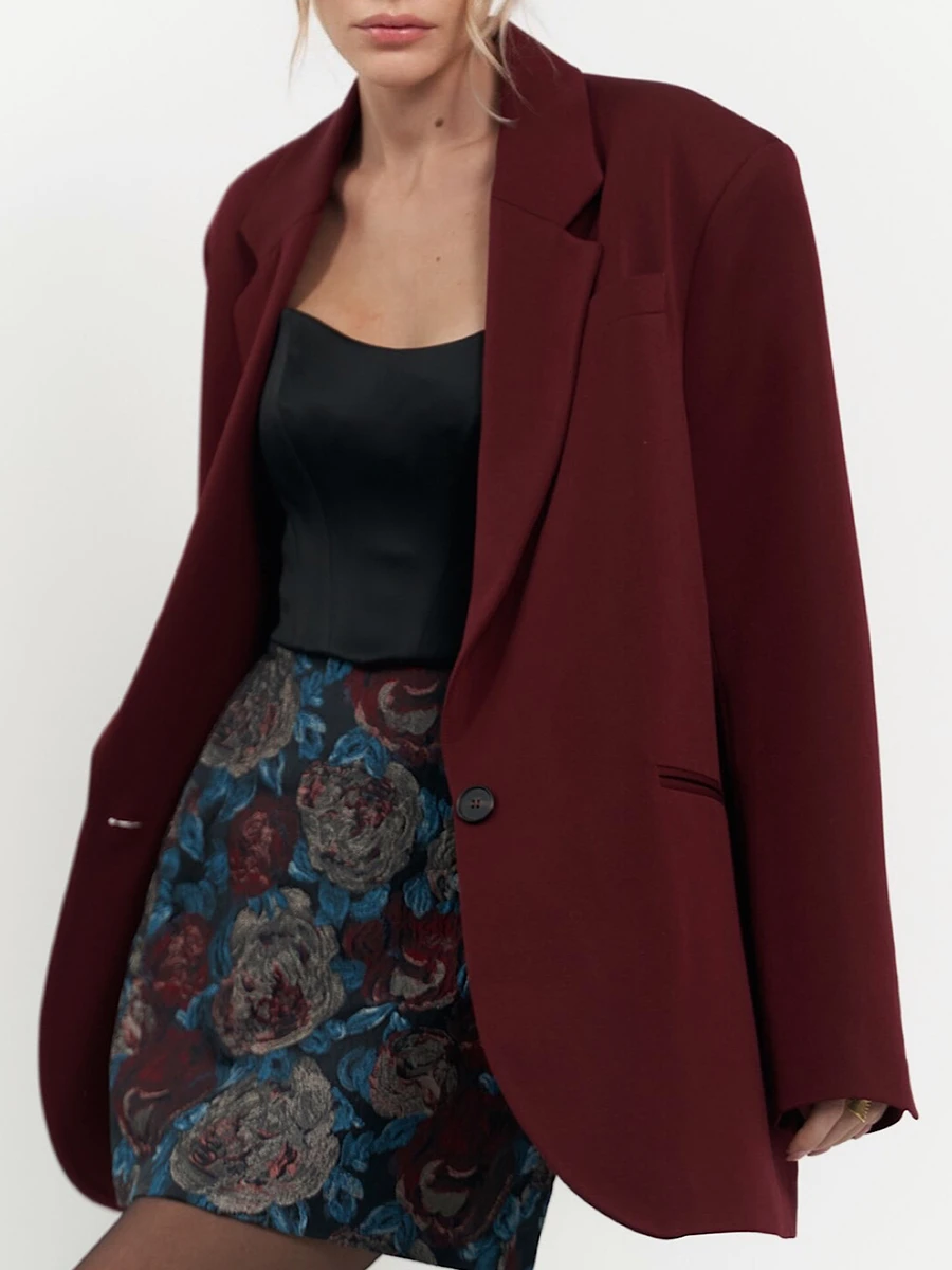 Жакет однотонный