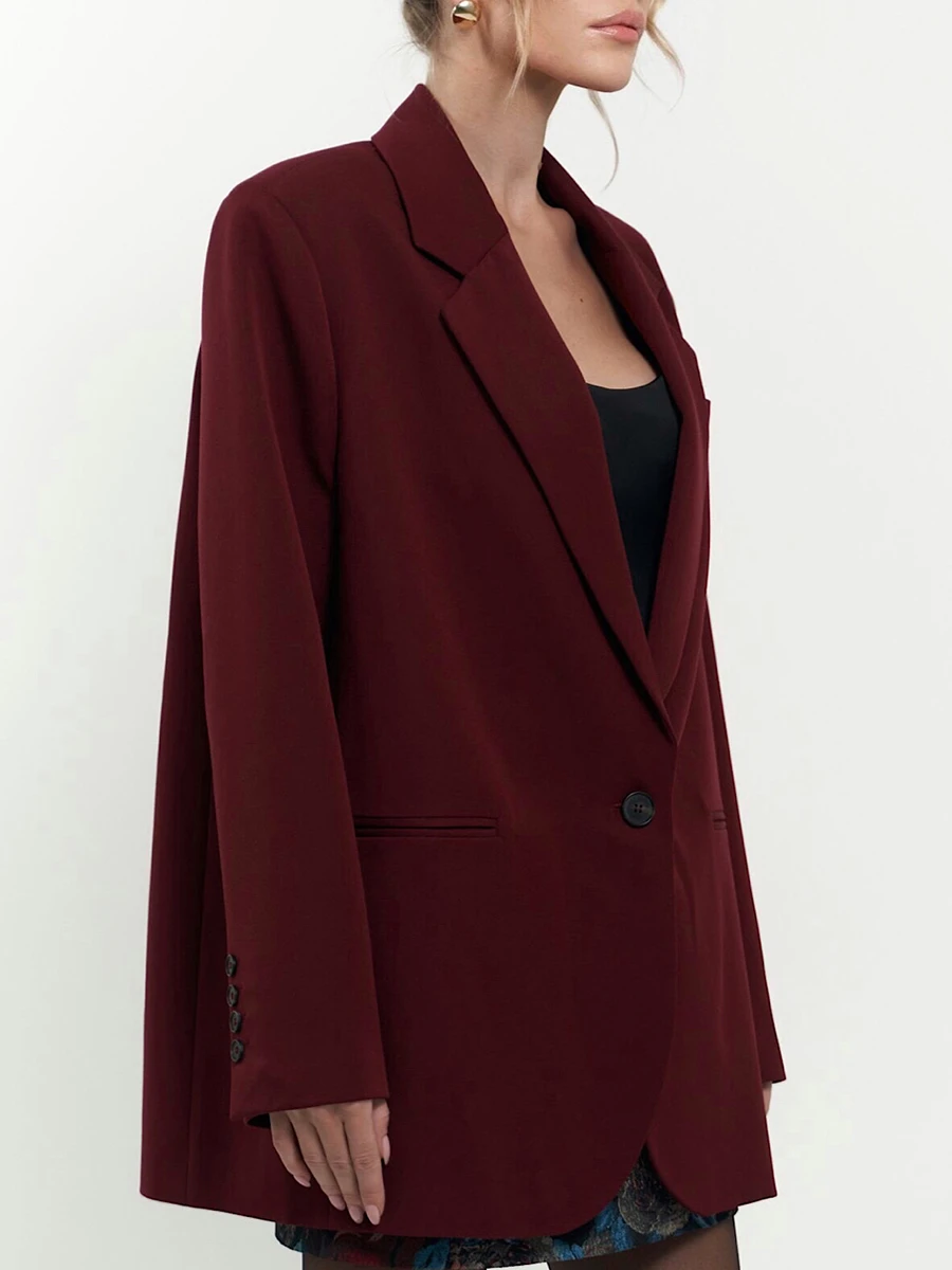 Жакет однотонный