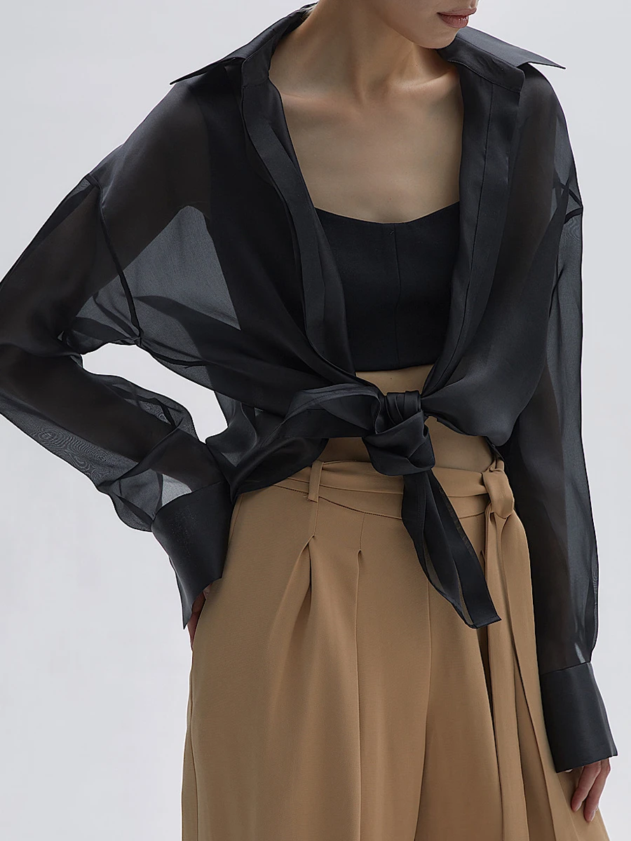 Рубашка шелковая