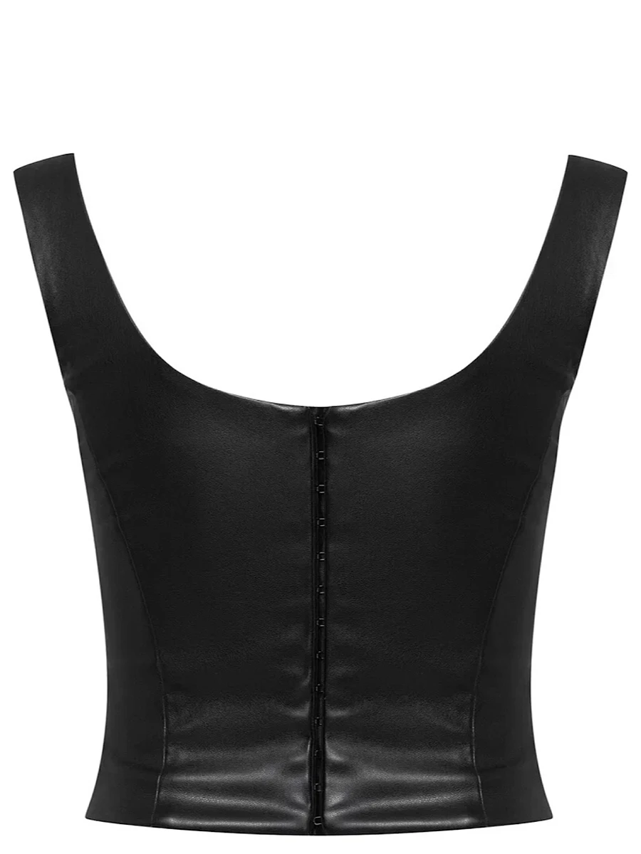 Топ из экокожи