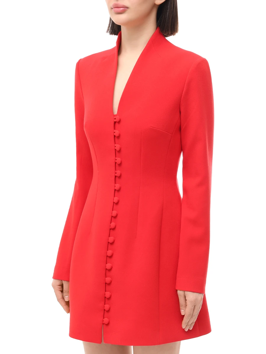 Платье однотонное