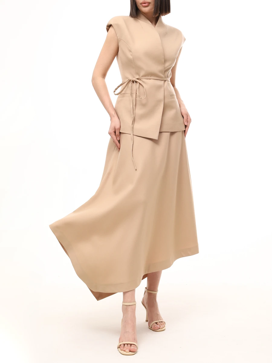 Юбка однотонная