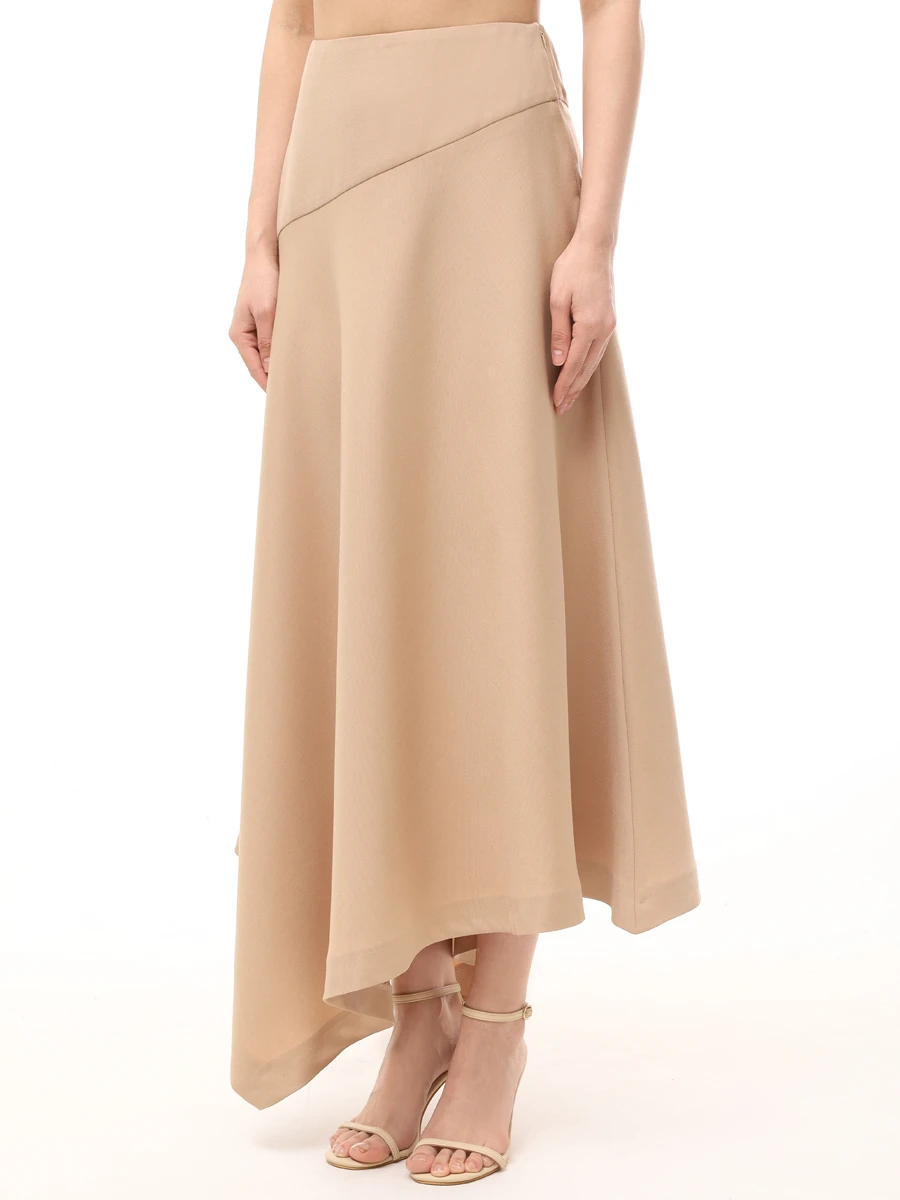 Юбка однотонная