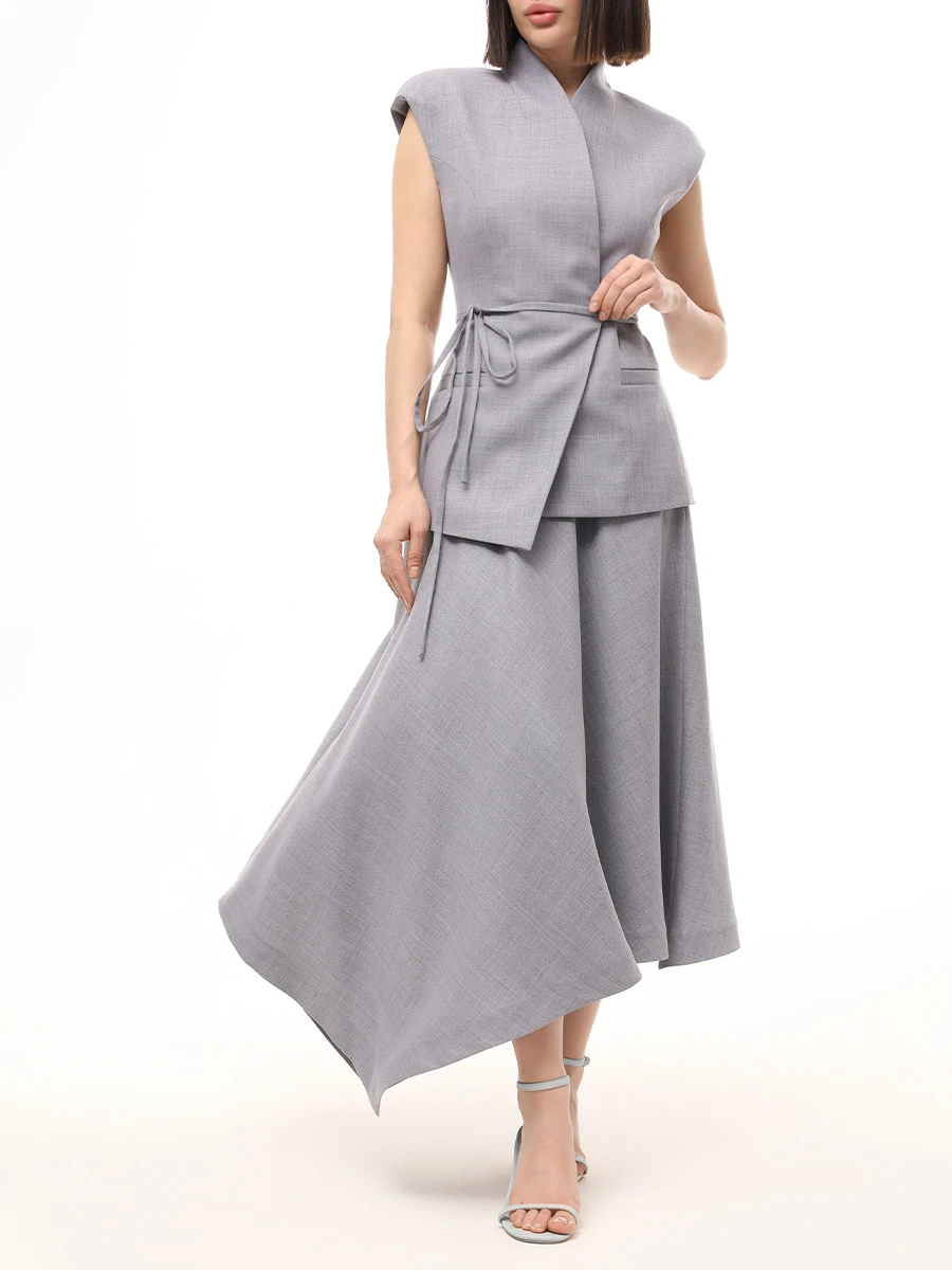 Юбка однотонная