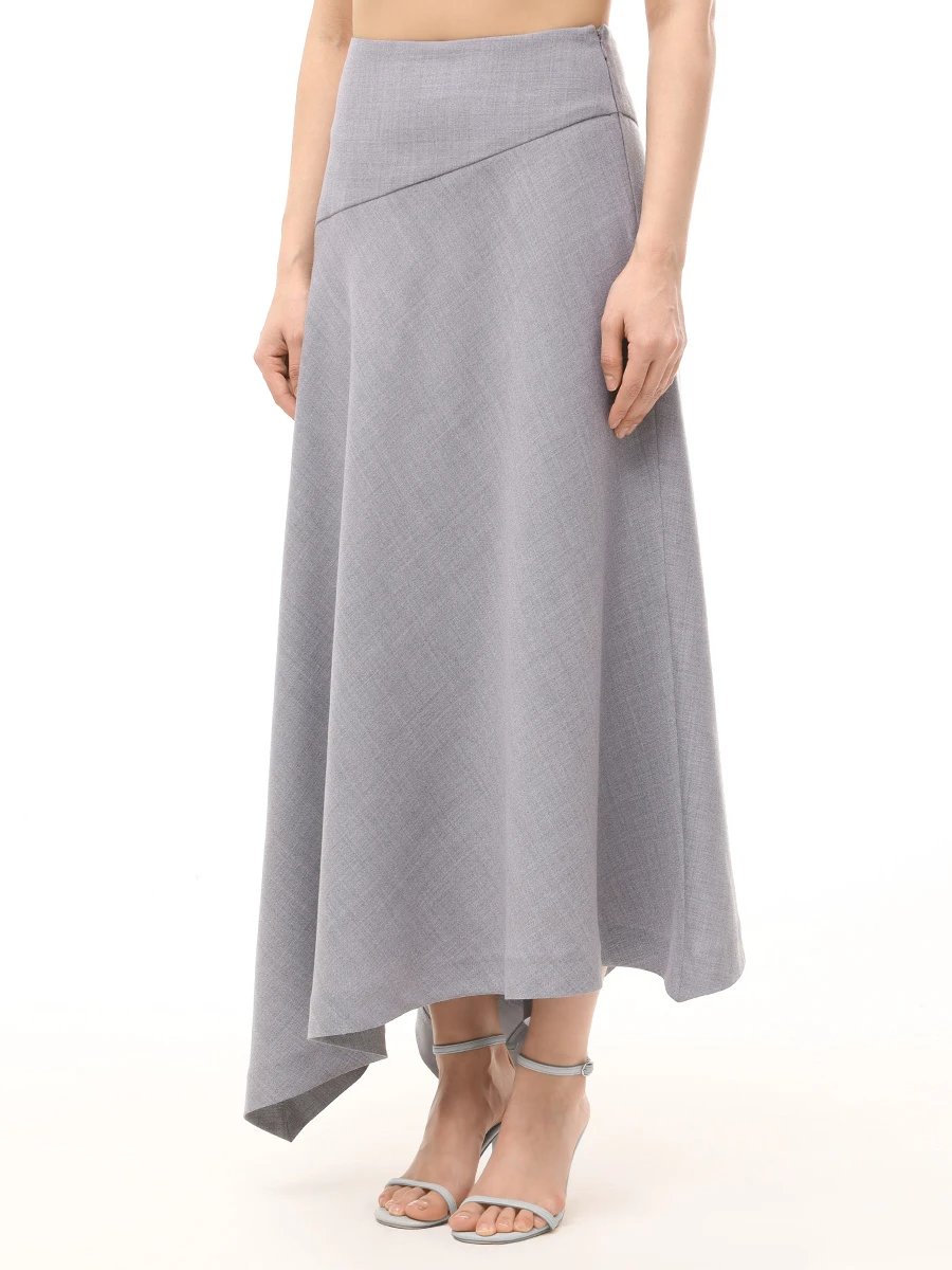 Юбка однотонная