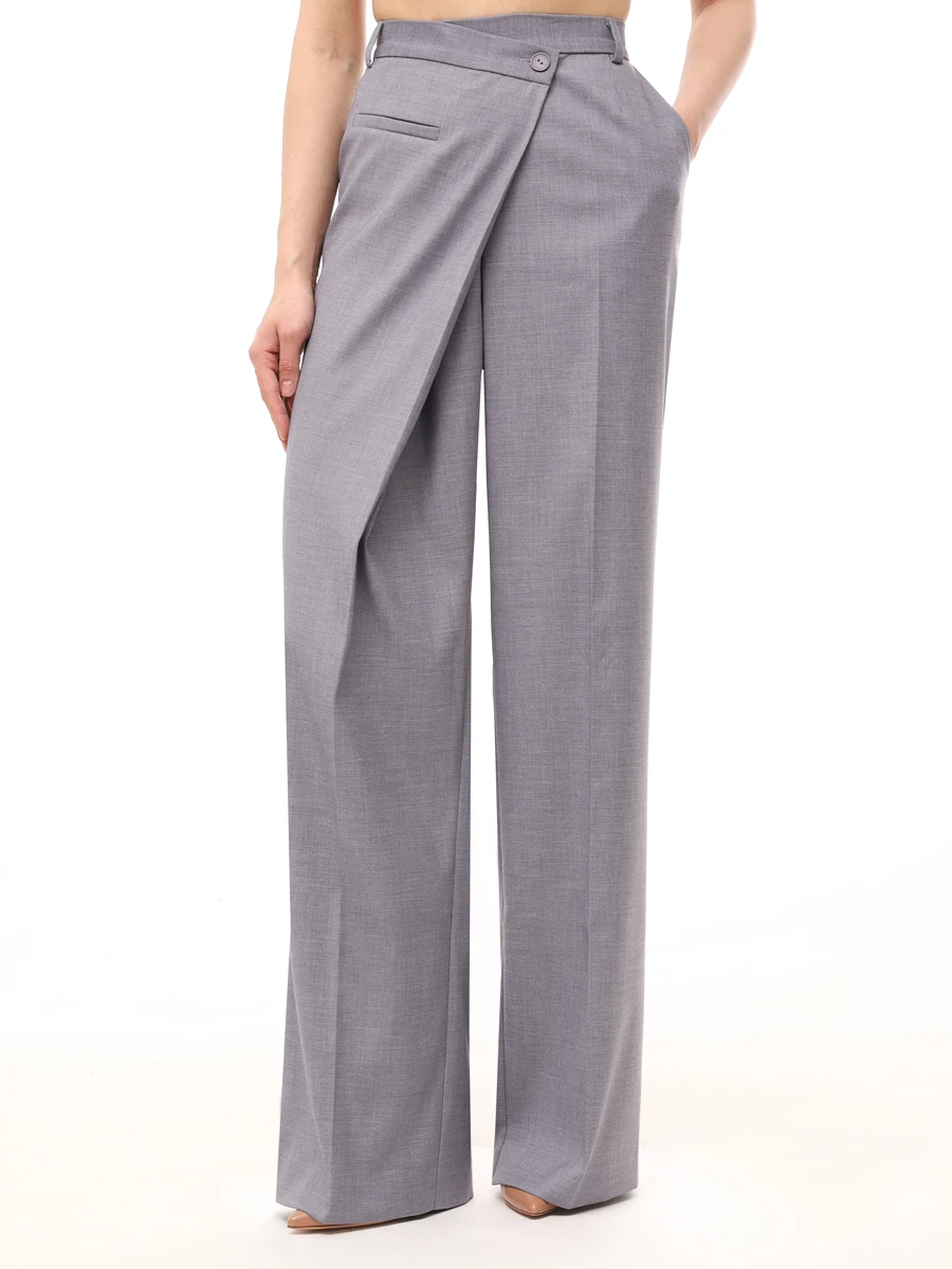 Брюки однотонные