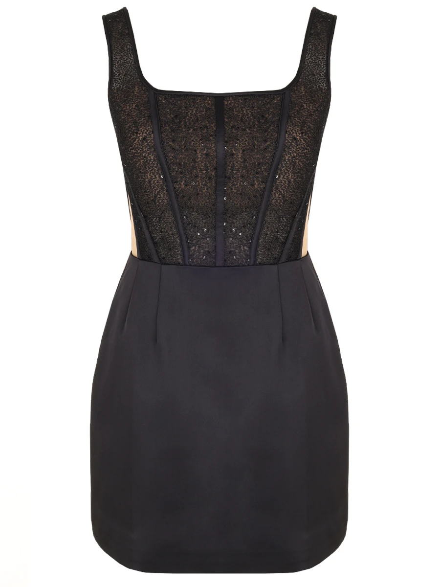 Платье однотонное