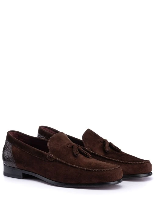 Лоферы замшевые FARGONI