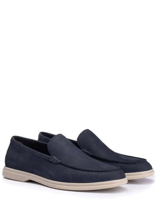 Лоферы из нубука FARGONI