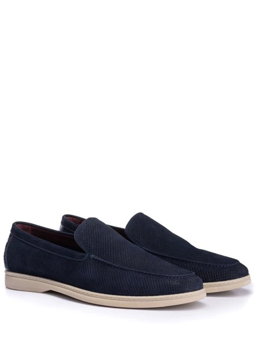 Лоферы из нубука FARGONI