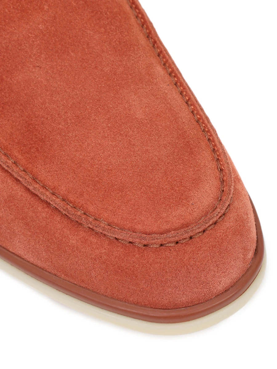 Лоферы замшевые