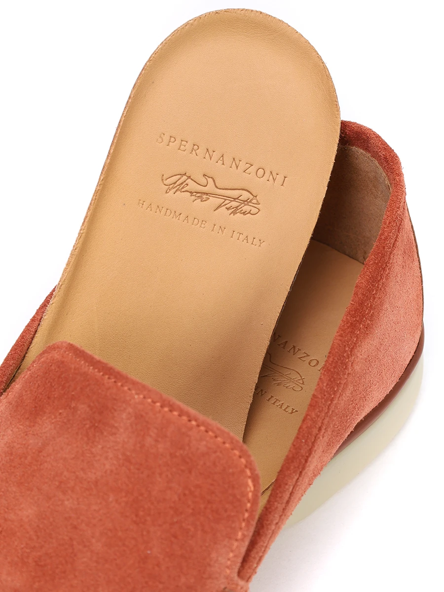 Лоферы замшевые