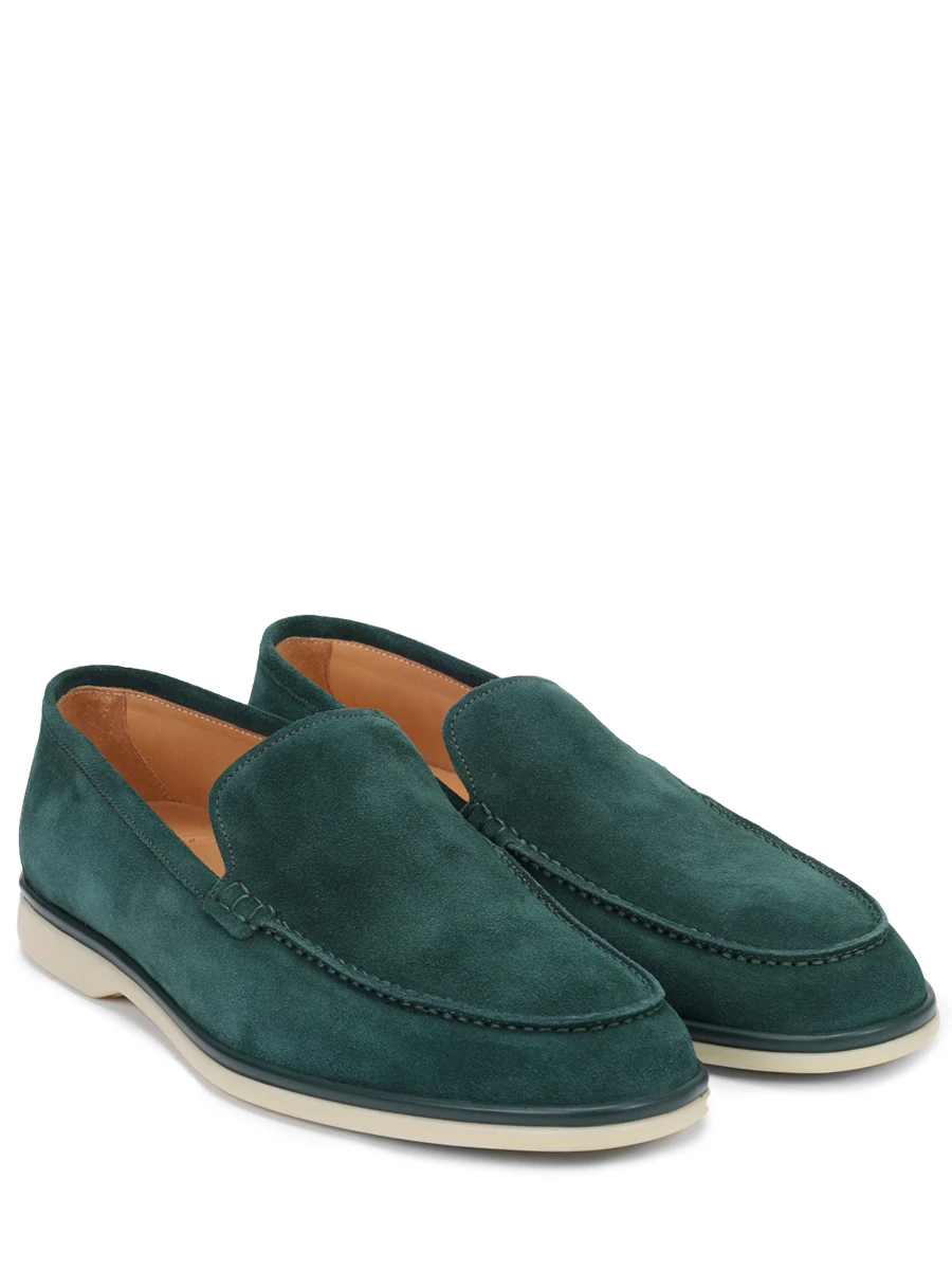 Лоферы замшевые