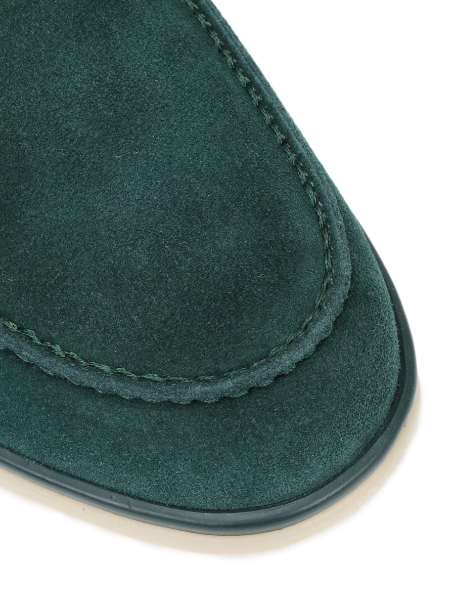 Лоферы замшевые