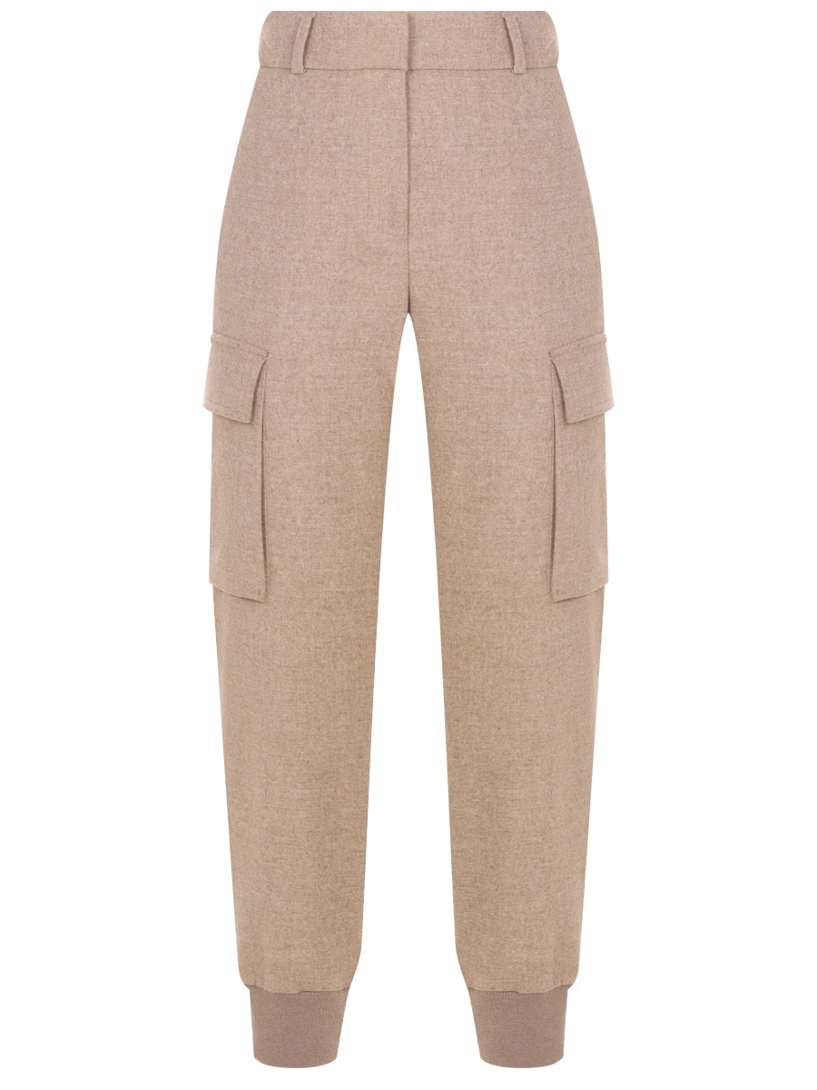 Брюки-карго однотонные