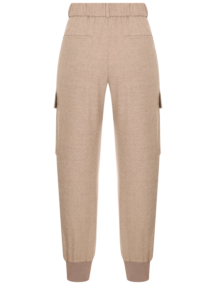 Брюки-карго однотонные