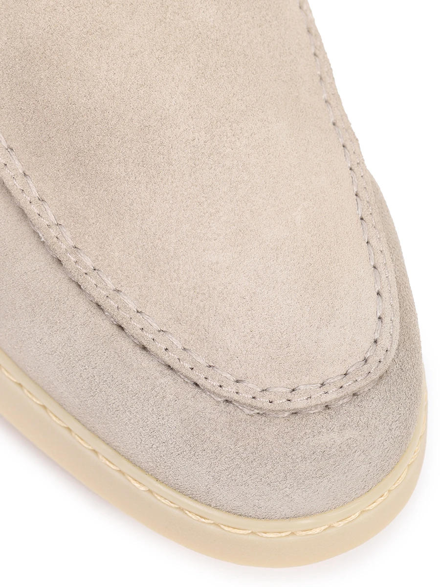 Лоферы замшевые на меху