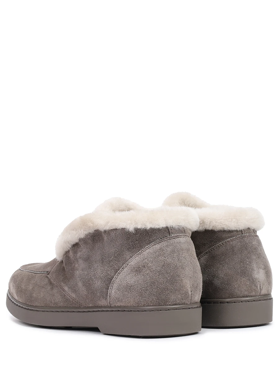 Лоферы замшевые