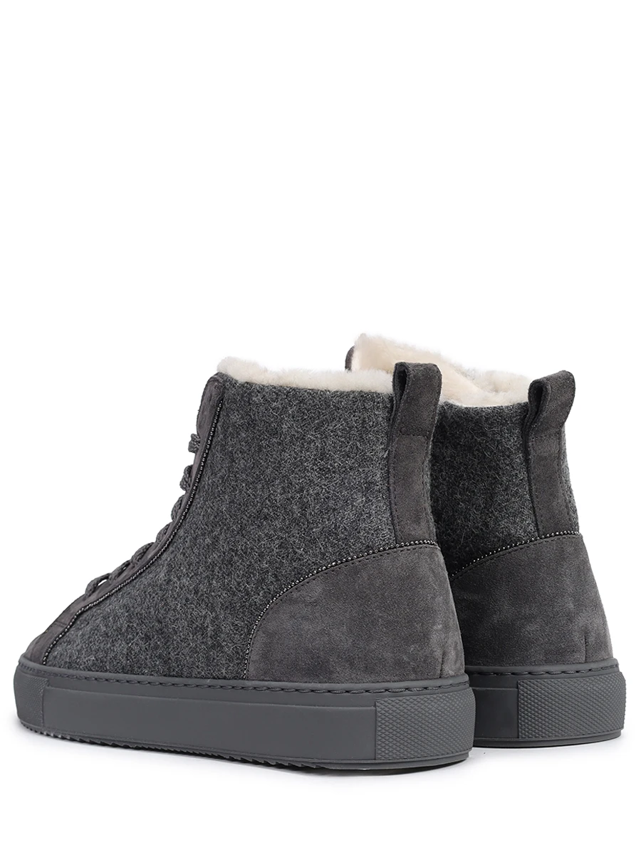 Кеды комбинированные на меху