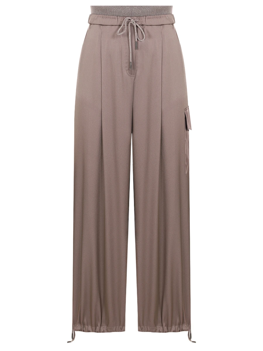 Брюки-карго однотонные