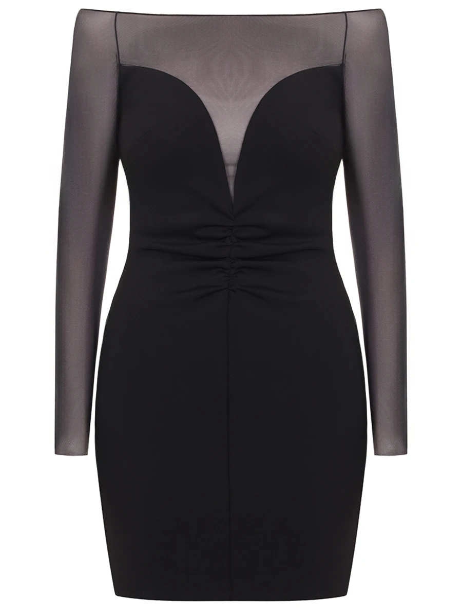 Платье однотонное