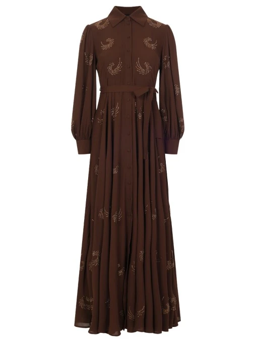 Платье со стразами PINKO