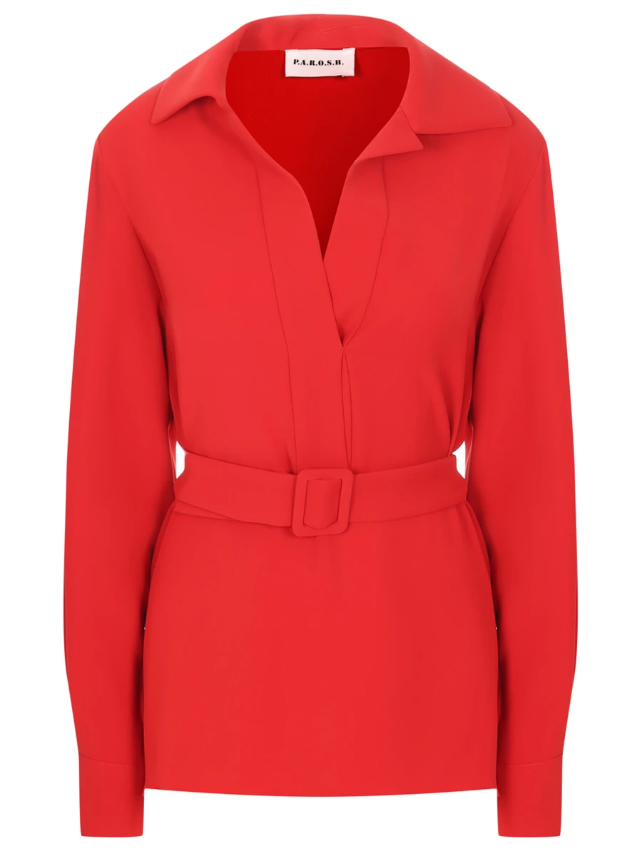 Блуза однотонная