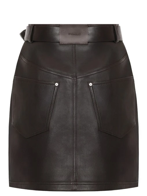 Юбка кожаная PINKO