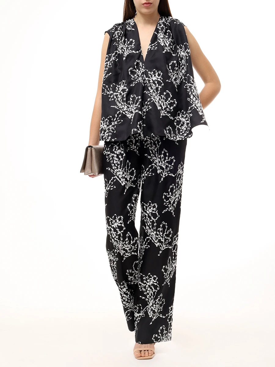 Брюки шелковые