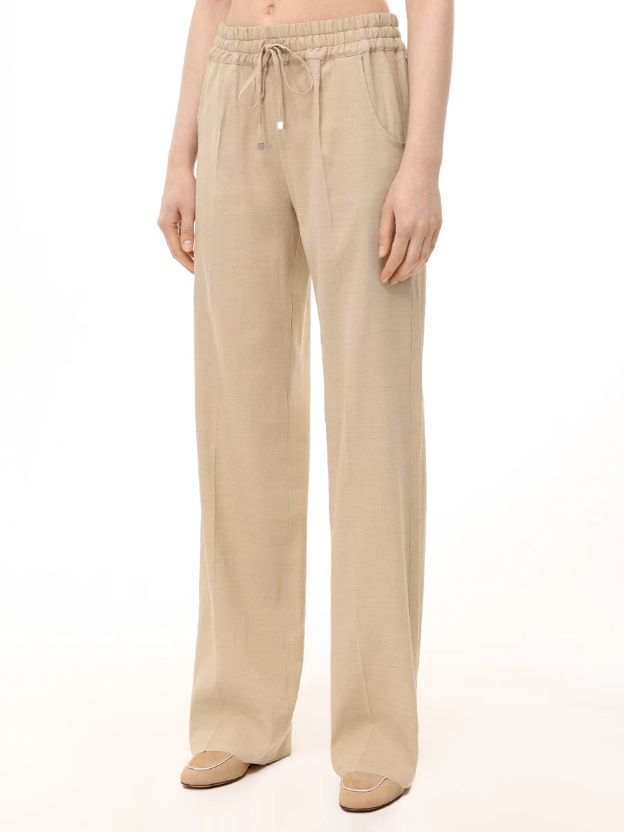 Брюки льняные