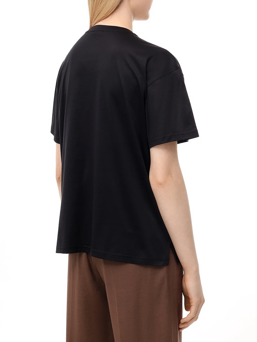 Футболка из шелка и хлопка