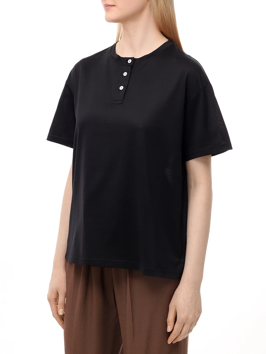 Футболка из шелка и хлопка