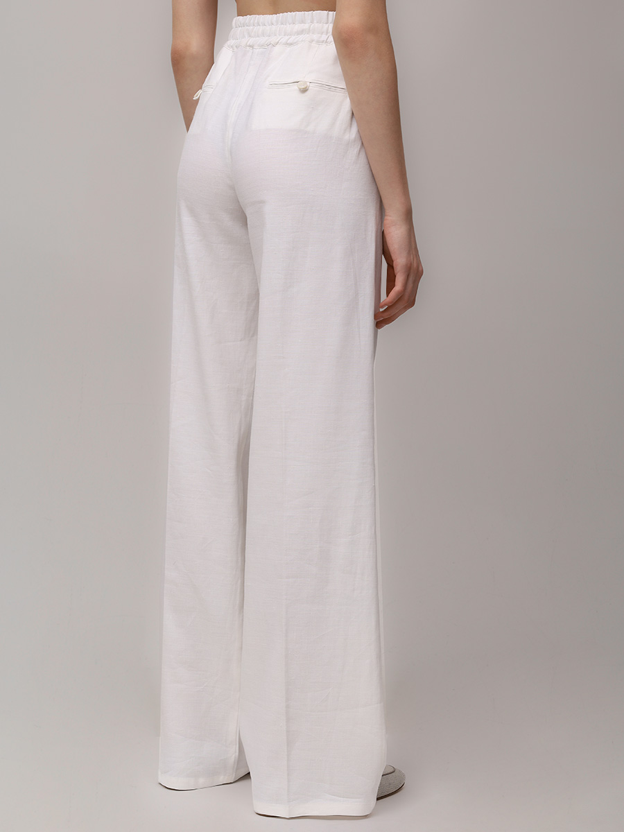 Брюки льняные