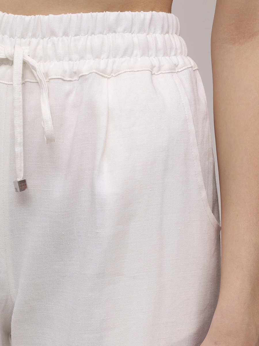 Брюки льняные