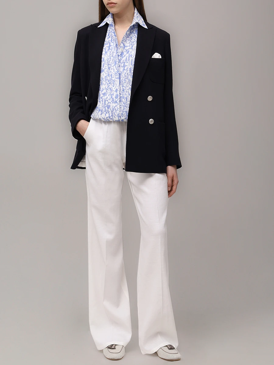 Брюки льняные