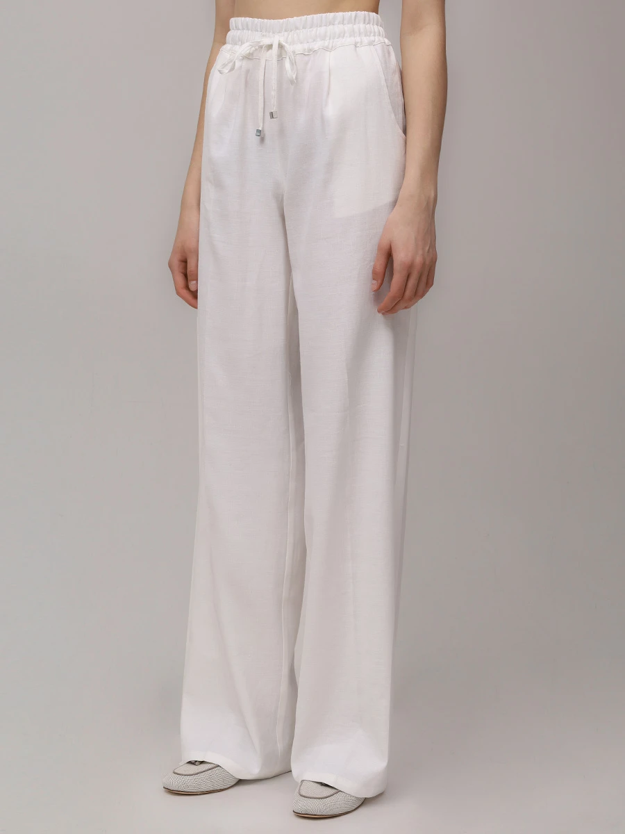 Брюки льняные