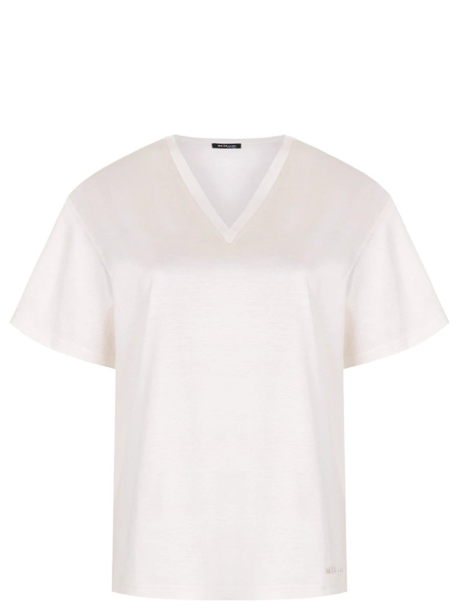 Футболка из шелка и хлопка