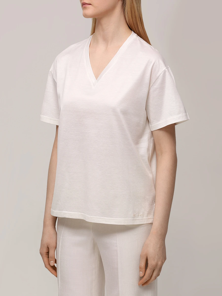 Футболка из шелка и хлопка