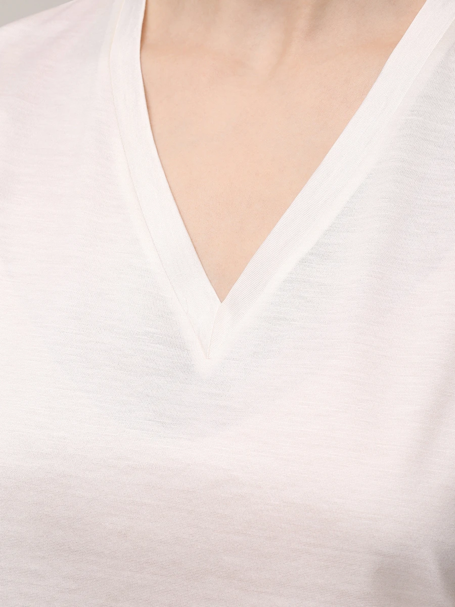 Футболка из шелка и хлопка