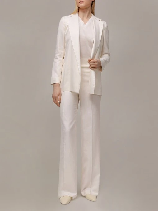 Футболка из шелка и хлопка KITON