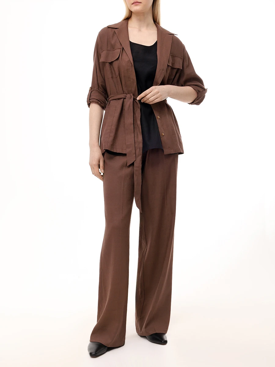 Топ из льна и вискозы