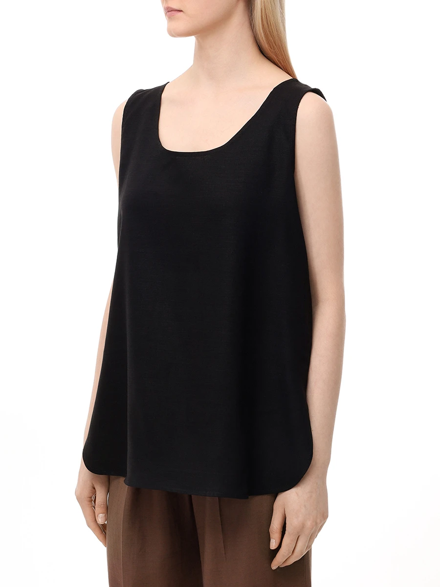 Топ из льна и вискозы