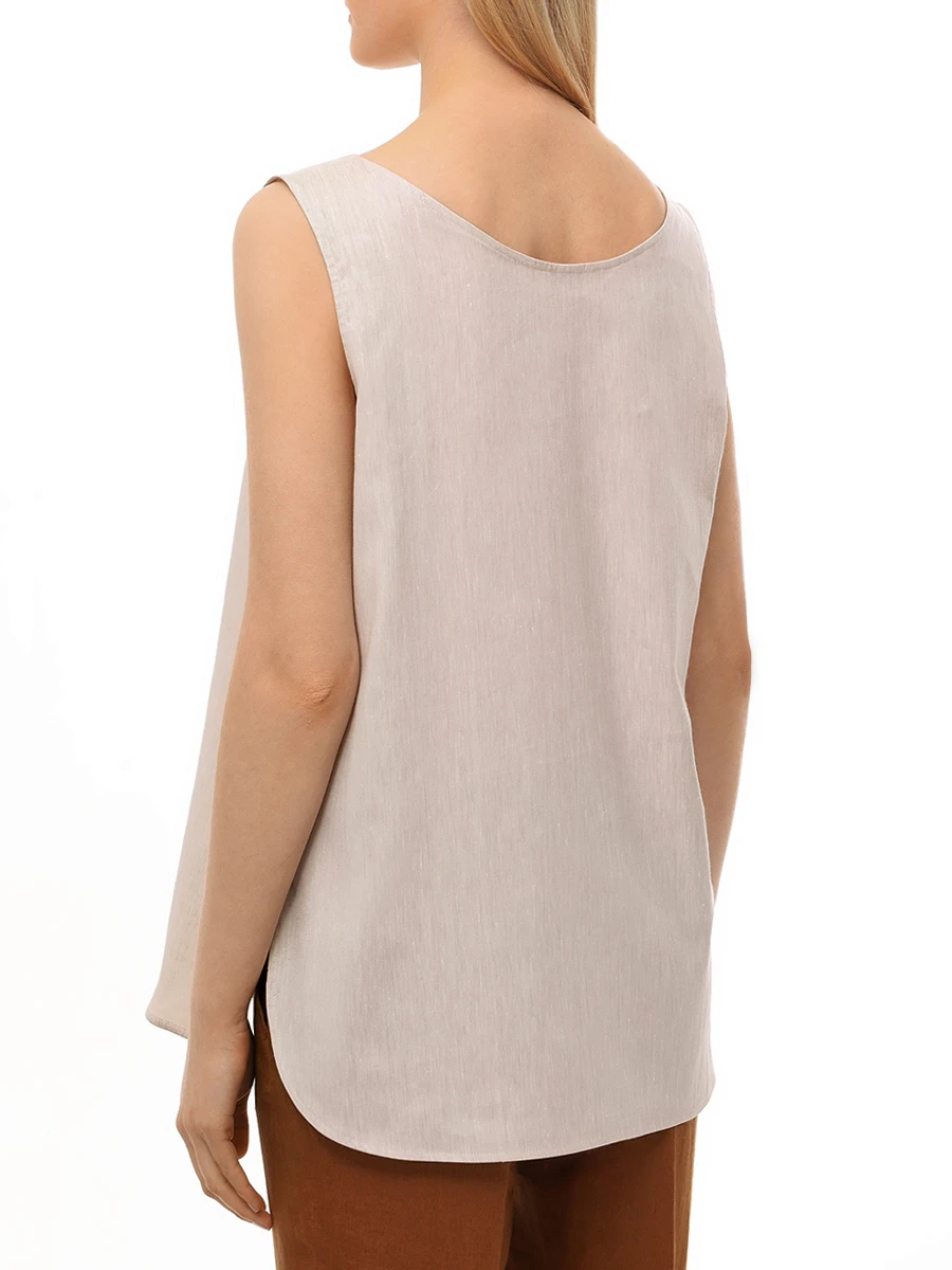 Топ из шерсти и льна