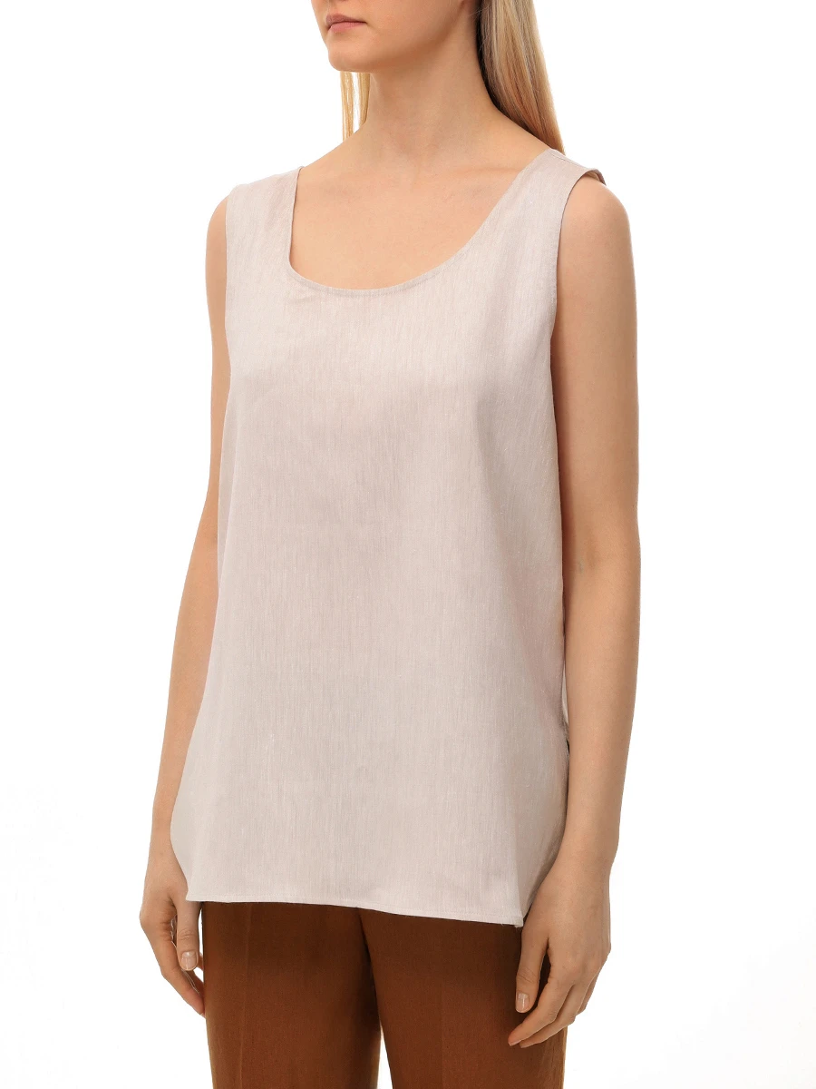 Топ из шерсти и льна