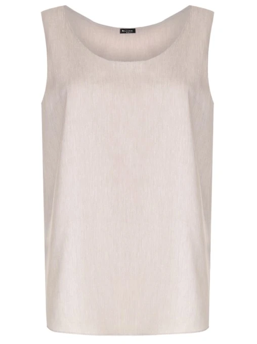 Топ из шерсти и льна KITON