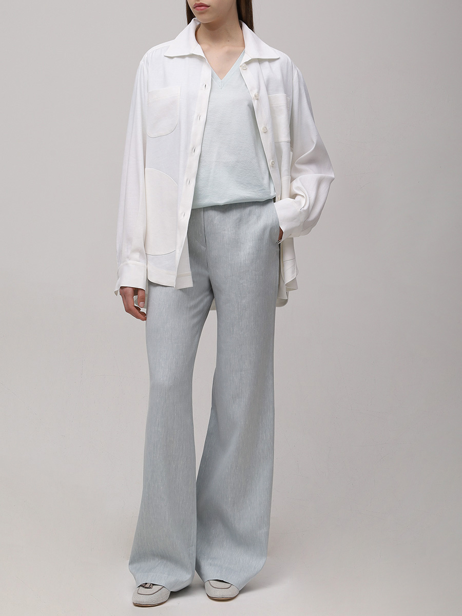 Футболка из шелка и хлопка