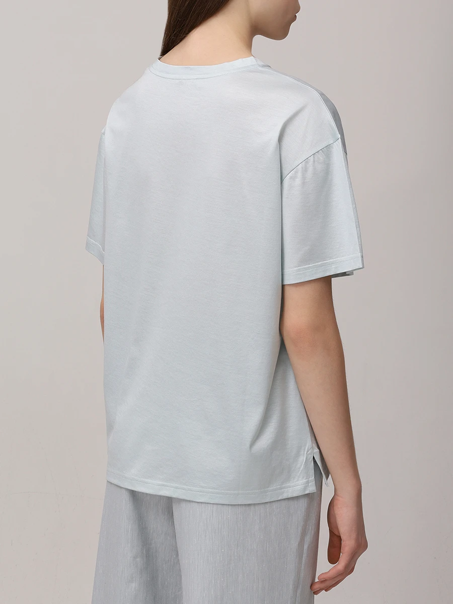 Футболка из шелка и хлопка