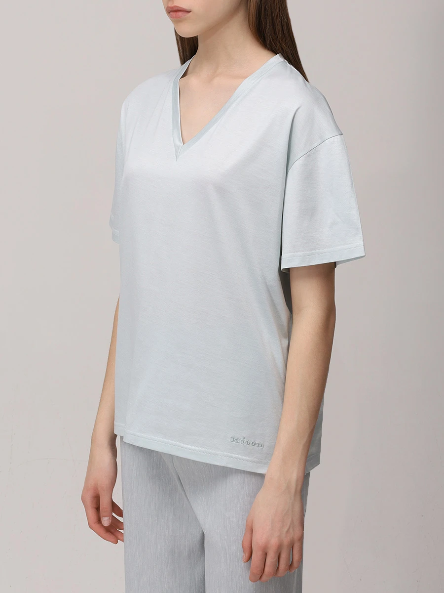 Футболка из шелка и хлопка