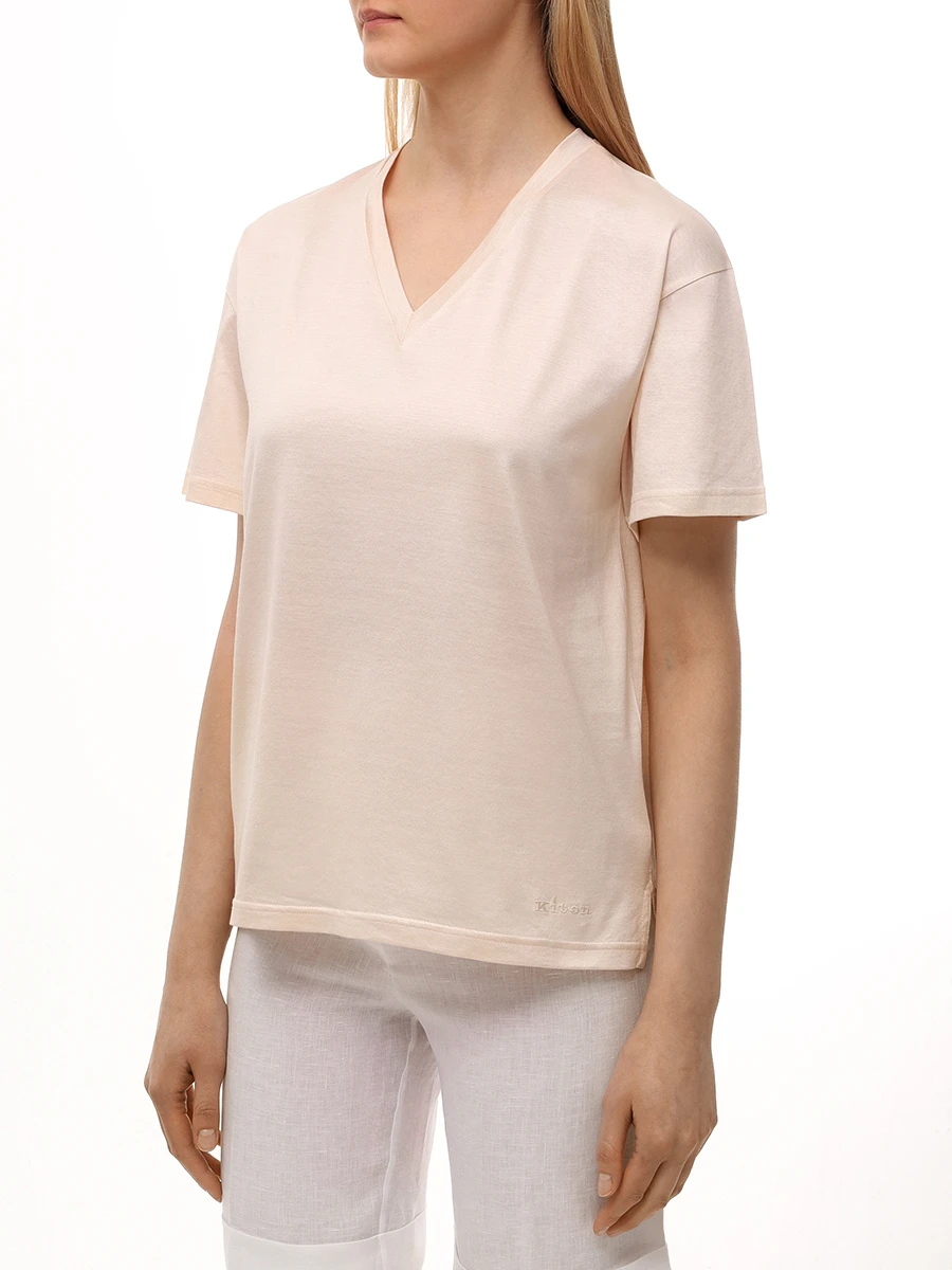 Футболка из шелка и хлопка